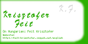 krisztofer feit business card